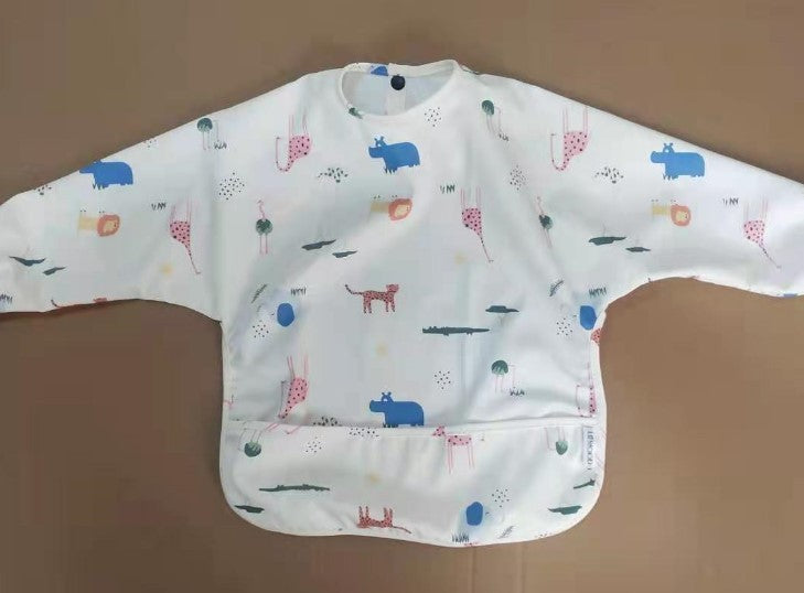 Waterproof Long-Sleeve Baby Bib – Ultimate Protection for Mealtime & Play - vibelya