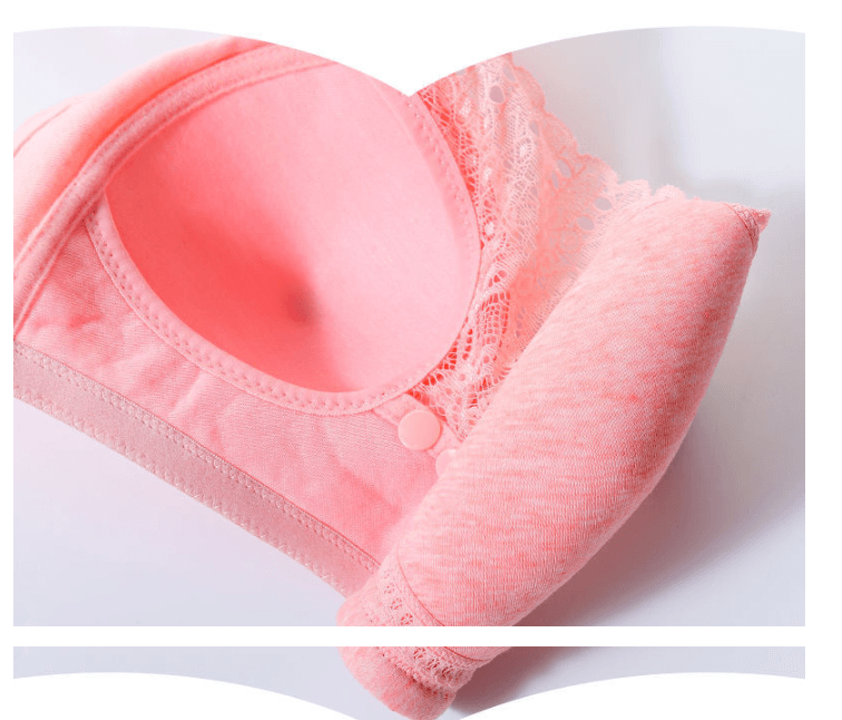 Maternity Cotton Nursing Bra Wire Free, Ultra Soft & Supportive for Pregnancy & Breastfeeding - vibelya