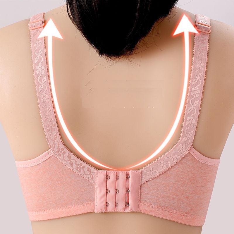 Maternity Cotton Nursing Bra Wire Free, Ultra Soft & Supportive for Pregnancy & Breastfeeding - vibelya