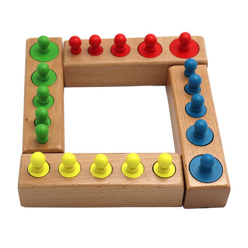 Montessori Wooden Toy Educational Shape Sorting Blocks - vibelya