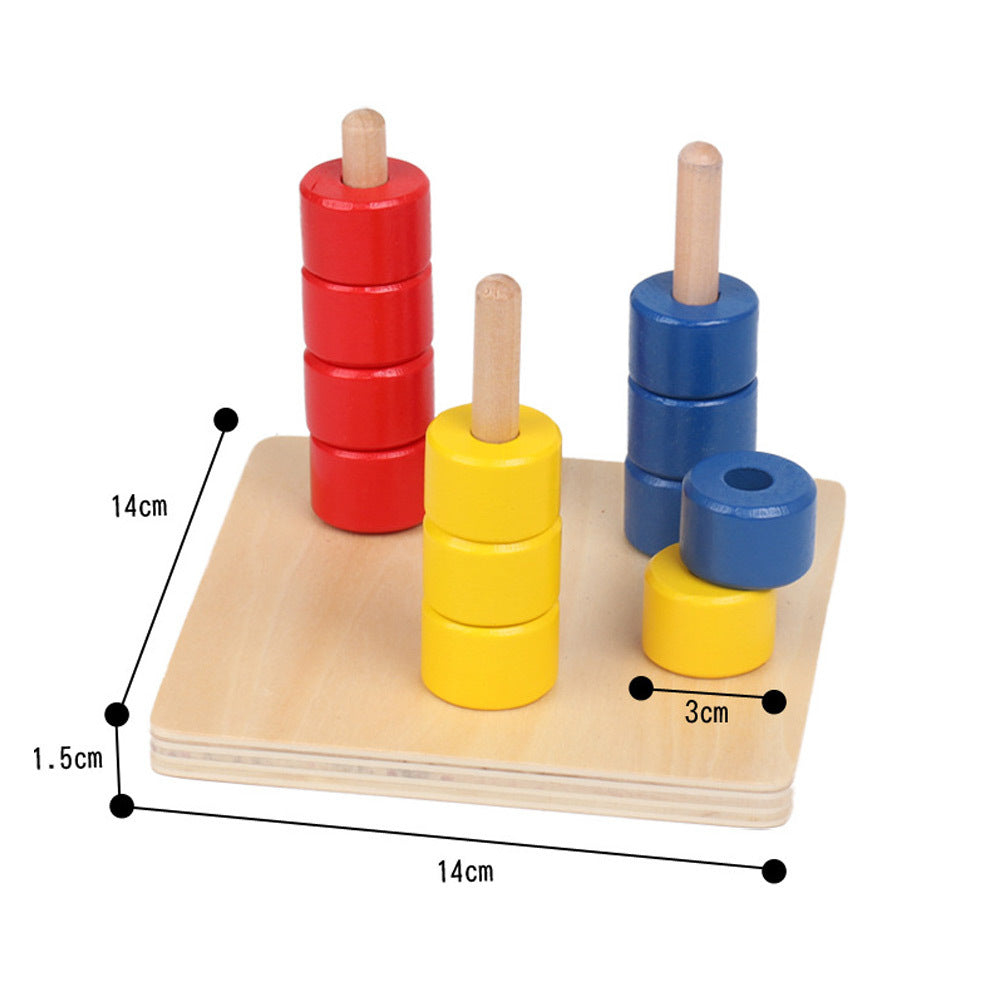 Montessori Wooden Educational Toy Shape & Color Sorting Puzzle for Toddlers - vibelya