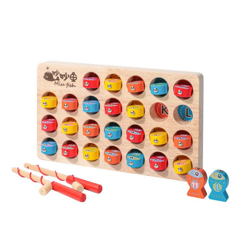 Magnetic Wooden Fishing Game Educational Toy for Kids - vibelya