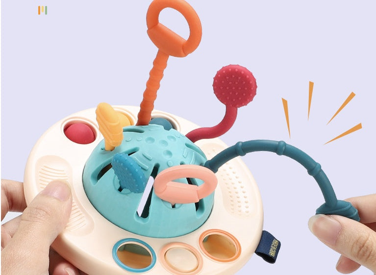 Silicone Montessori Sensory Toy Baby Teething & Play - vibelya