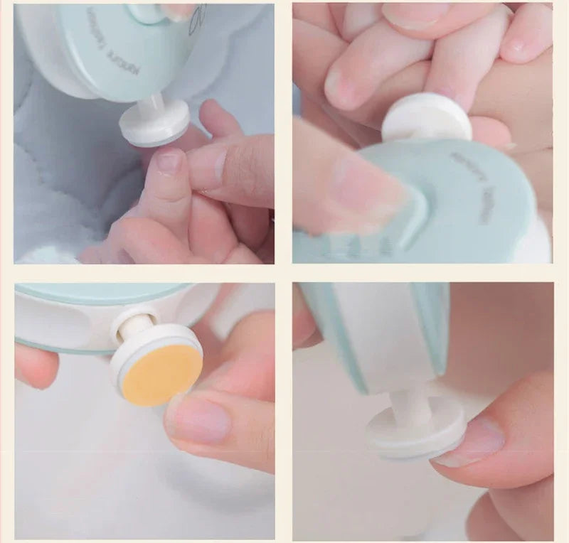 Gentle & Safe Baby Nail Trimmer 6nin 1 Electric Manicure Kit for Newborns & Kids - vibelya