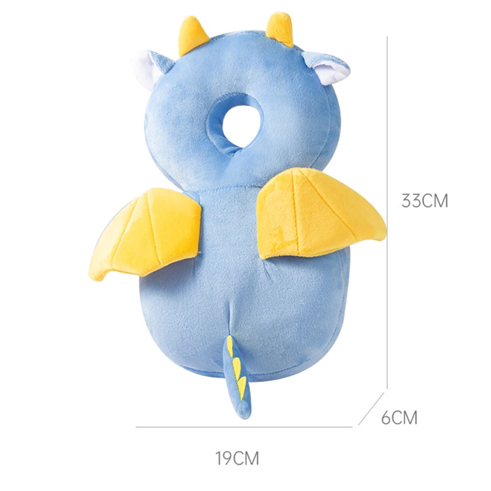 Plush Baby Head Protector Anti-Fall Cushion (0–1Y) - vibelya