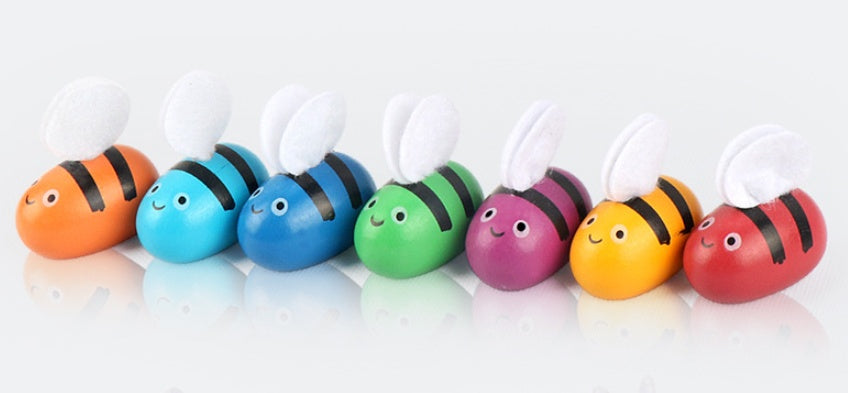 Wooden Beehive Toy Color Sorting Game for Kids - vibelya