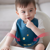 Waterproof Silicone Baby Bib – Soft, Adjustable & Easy-to-Clean Feeding Bib - vibelya
