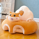 Plush Animal Baby Sofa – Safe & Adorable Seat for Learning to Sit - vibelya