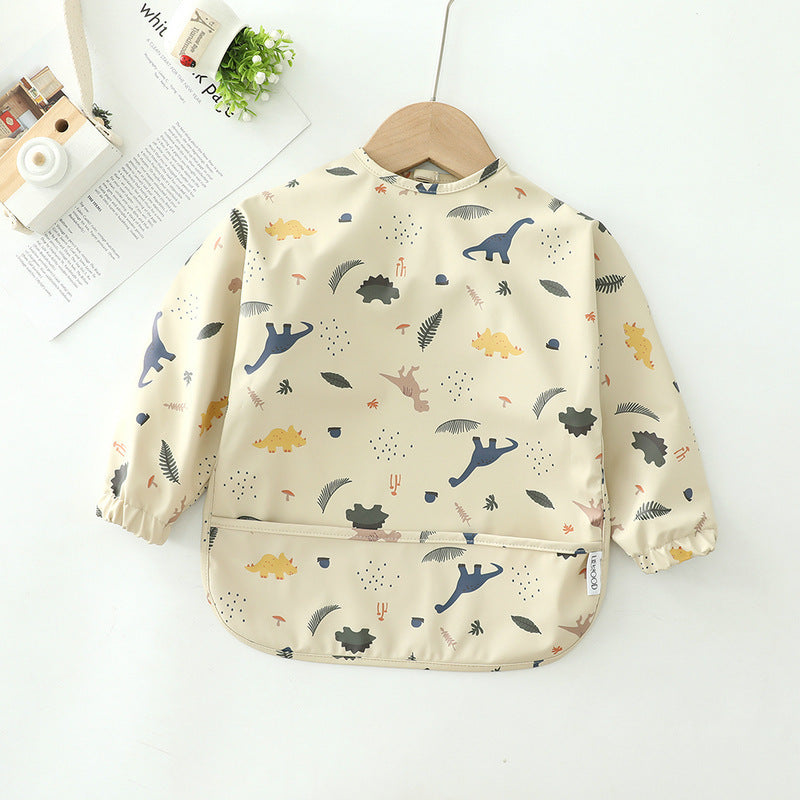 Waterproof Long-Sleeve Baby Bib – Ultimate Protection for Mealtime & Play - vibelya