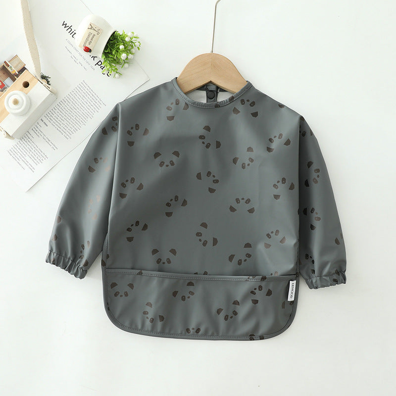 Waterproof Long-Sleeve Baby Bib – Ultimate Protection for Mealtime & Play - vibelya