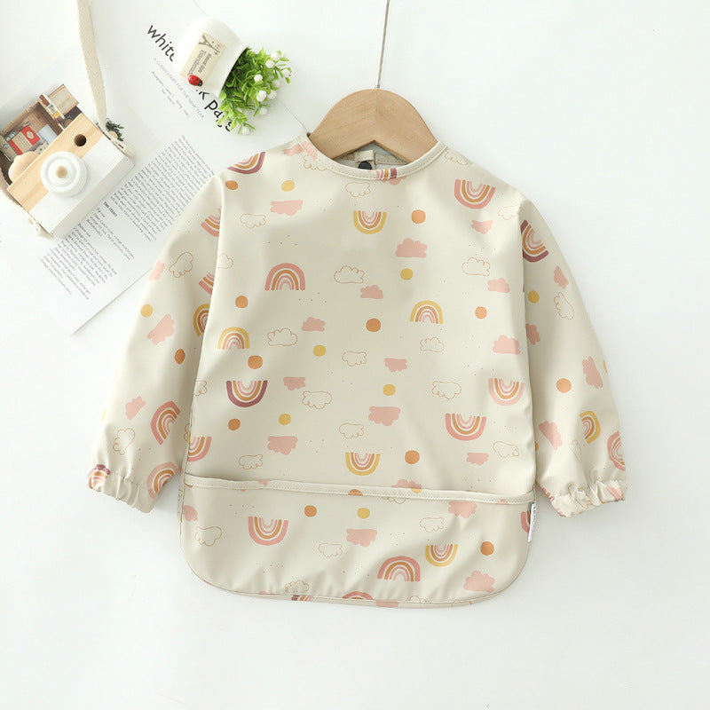 Waterproof Long-Sleeve Baby Bib – Ultimate Protection for Mealtime & Play - vibelya