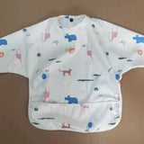 Waterproof Long-Sleeve Baby Bib – Ultimate Protection for Mealtime & Play - vibelya