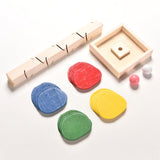 Wooden Tree Marble Ball Run Track ame Montessori Baby Toy A - vibelya
