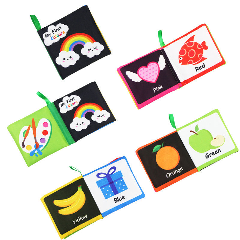 Black & White Baby Cloth Book Montessori Visual Toy - vibelya