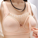 Maternity Cotton Nursing Bra Wire Free, Ultra Soft & Supportive for Pregnancy & Breastfeeding - vibelya