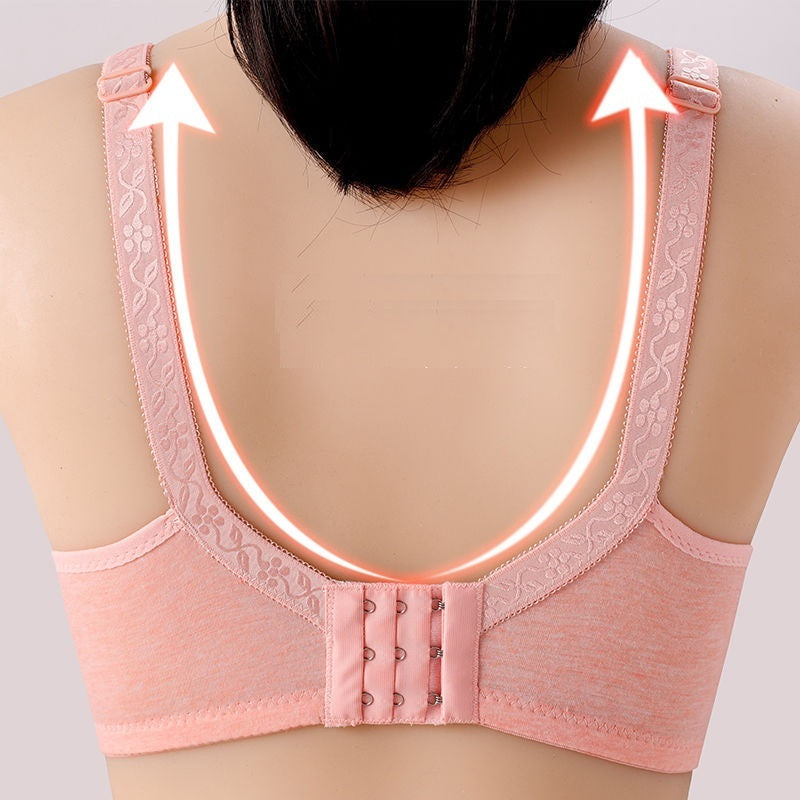 Maternity Cotton Nursing Bra Wire Free, Ultra Soft & Supportive for Pregnancy & Breastfeeding - vibelya