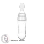 Safe Newborn Baby Feeding Bottle Toddler Silicone Squeeze Feeding Spoon Milk Bottle Baby Training Feeder Food Supplement - vibelya