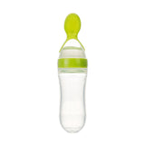 Safe Newborn Baby Feeding Bottle Toddler Silicone Squeeze Feeding Spoon Milk Bottle Baby Training Feeder Food Supplement - vibelya