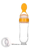 Safe Newborn Baby Feeding Bottle Toddler Silicone Squeeze Feeding Spoon Milk Bottle Baby Training Feeder Food Supplement - vibelya