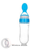 Safe Newborn Baby Feeding Bottle Toddler Silicone Squeeze Feeding Spoon Milk Bottle Baby Training Feeder Food Supplement - vibelya