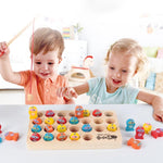 Magnetic Wooden Fishing Game Educational Toy for Kids - vibelya