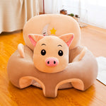Plush Animal Baby Sofa – Safe & Adorable Seat for Learning to Sit - vibelya