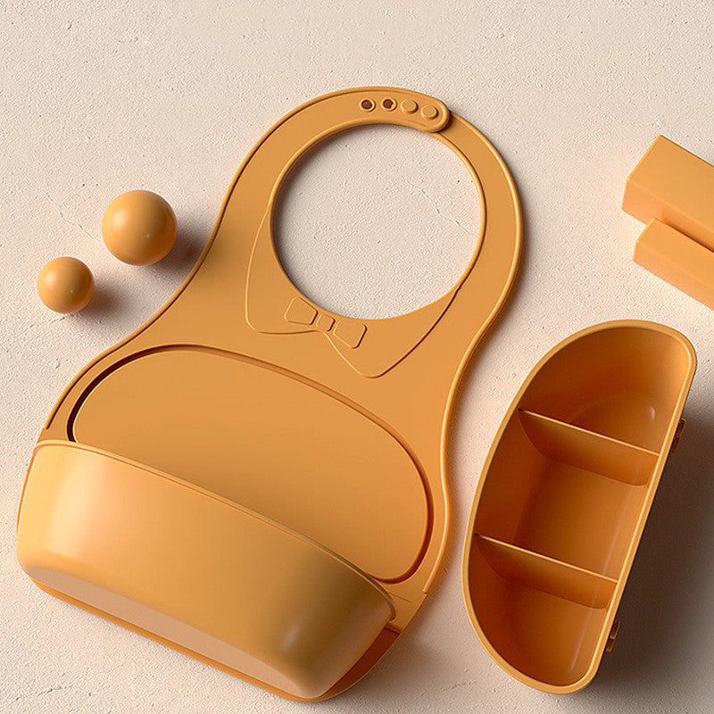 Waterproof Silicone Baby Bib – Soft, Adjustable & Easy-to-Clean Feeding Bib - vibelya