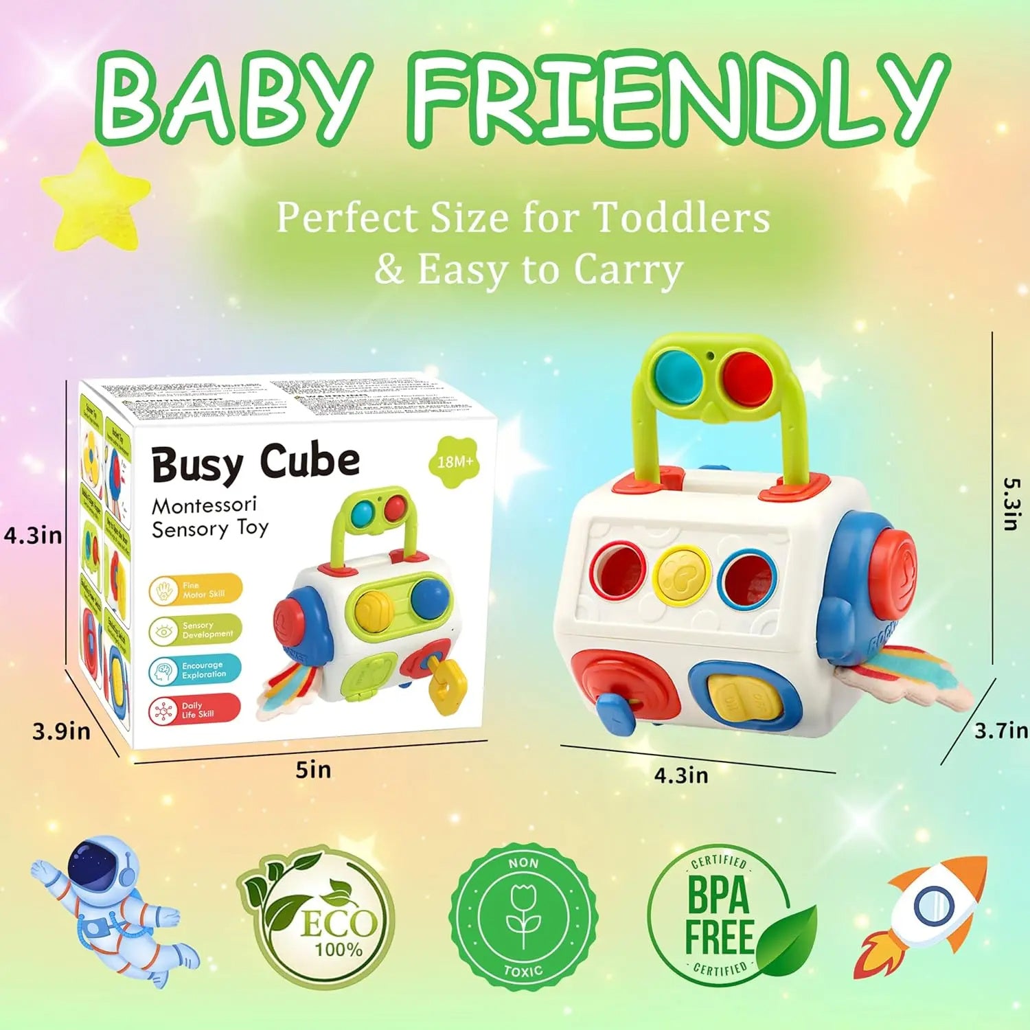 9-in-1 Busy Cube Toy – Montessori for Babies - vibelya