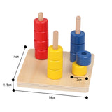 Montessori Wooden Educational Toy  Shape & Color Sorting Puzzle for Toddlers - vibelya
