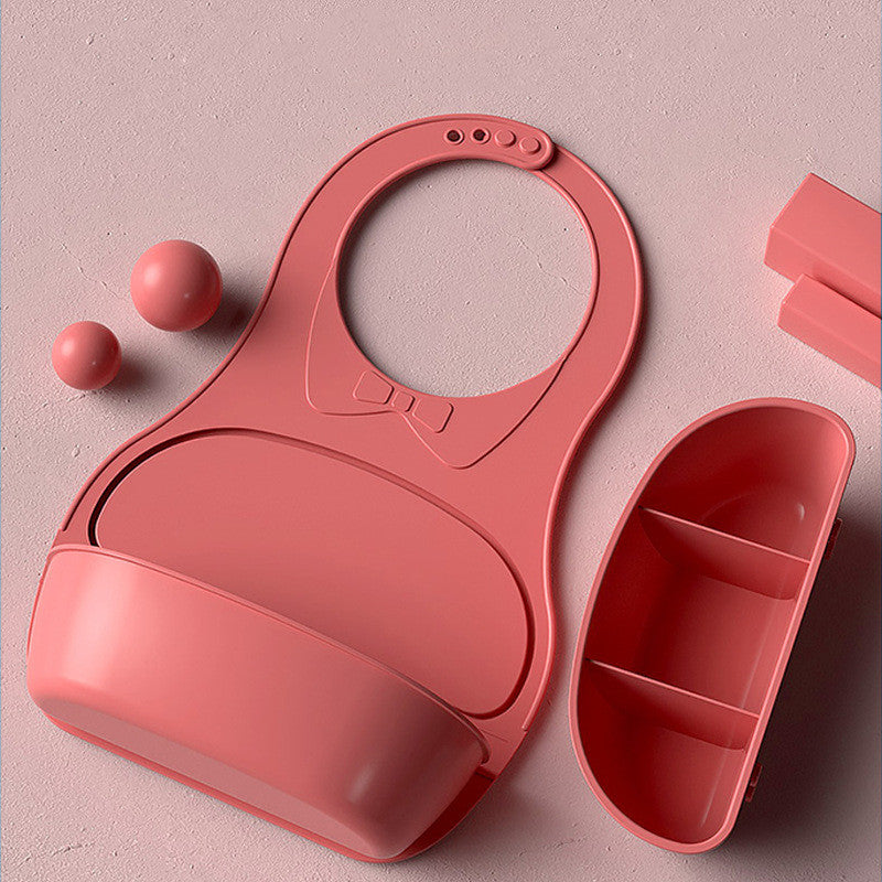 Waterproof Silicone Baby Bib – Soft, Adjustable & Easy-to-Clean Feeding Bib - vibelya