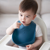 Waterproof Silicone Baby Bib – Soft, Adjustable & Easy-to-Clean Feeding Bib - vibelya