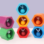 Wooden Beehive Toy Color Sorting Game for Kids - vibelya