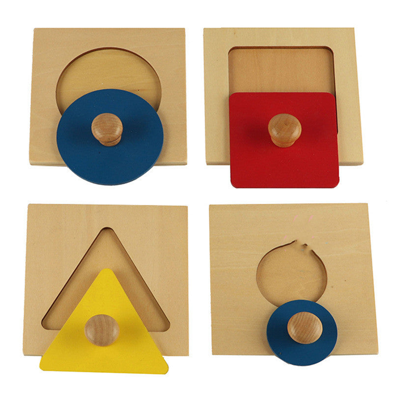 Wooden Sensory Puzzle Shape & Brain Skill Toy - vibelya