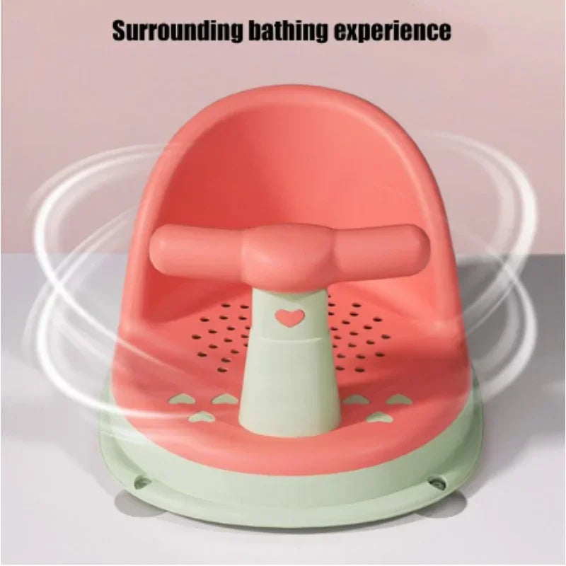 Anti-Slip Baby Bathtub Seat Safe & Comfortable Bath Chair for Babies (6–18 Months) - vibelya