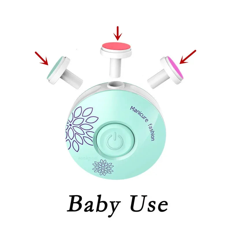 Gentle & Safe Baby Nail Trimmer 6nin 1 Electric Manicure Kit for Newborns & Kids - vibelya