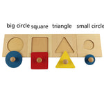 Wooden Sensory Puzzle Shape & Brain Skill Toy - vibelya