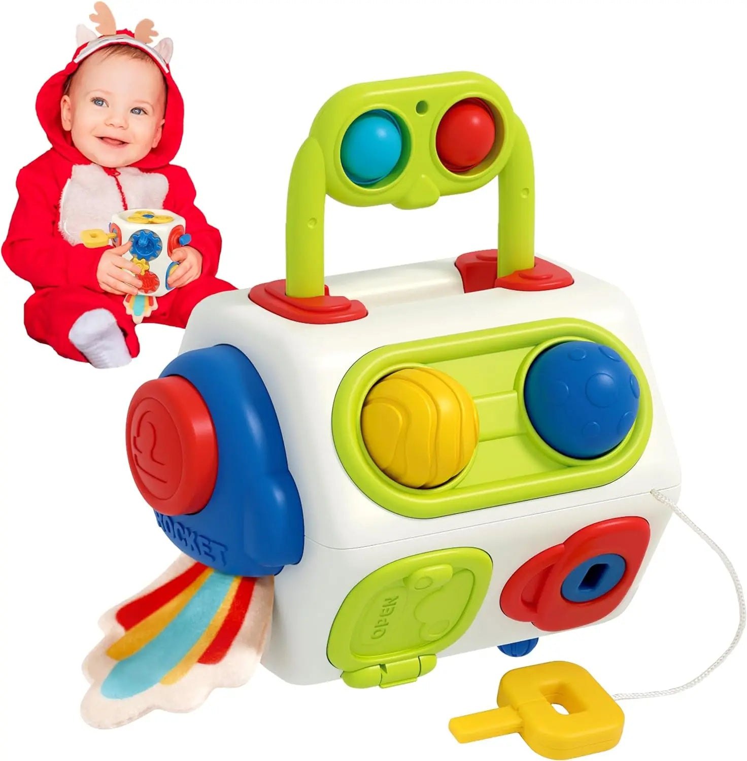 9-in-1 Busy Cube Toy – Montessori for Babies - vibelya